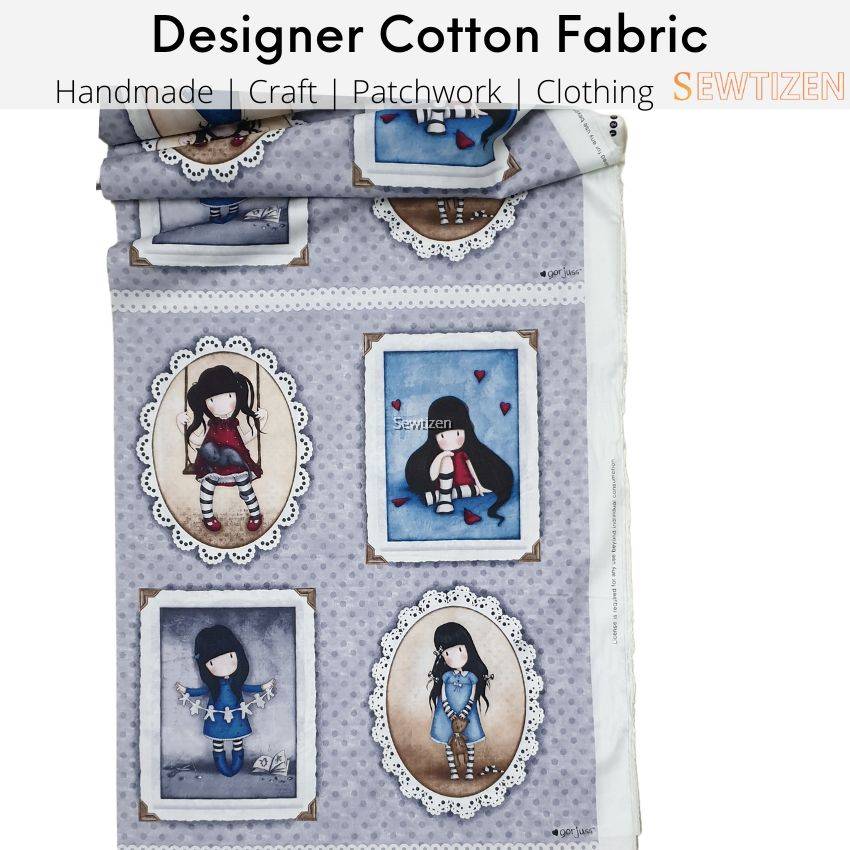 Quilt Cotton Simply Gorjuss Santoro London, Panel Fabric Quilting