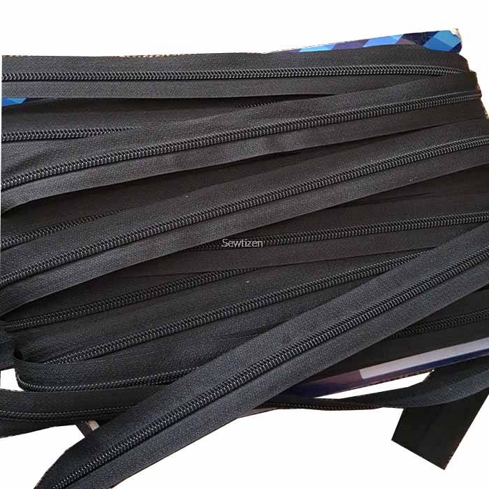 Zip Potong Warna Hitam By Meter