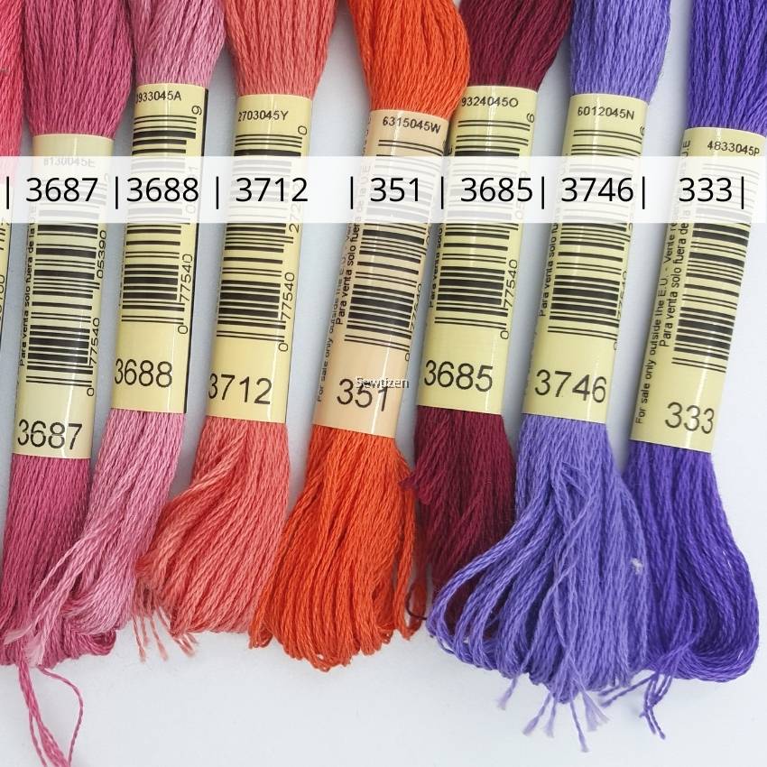 Dmc flower thread color chart best flower site